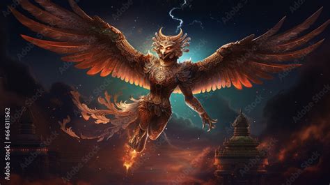 The Flight of Garuda Captures Mystical Journeys and Majestic Avian Grace